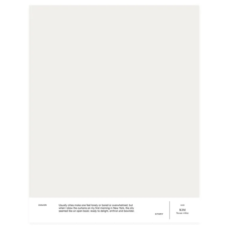 Cover Story Interior paint, 3,6 L, 005 KIM - steam white