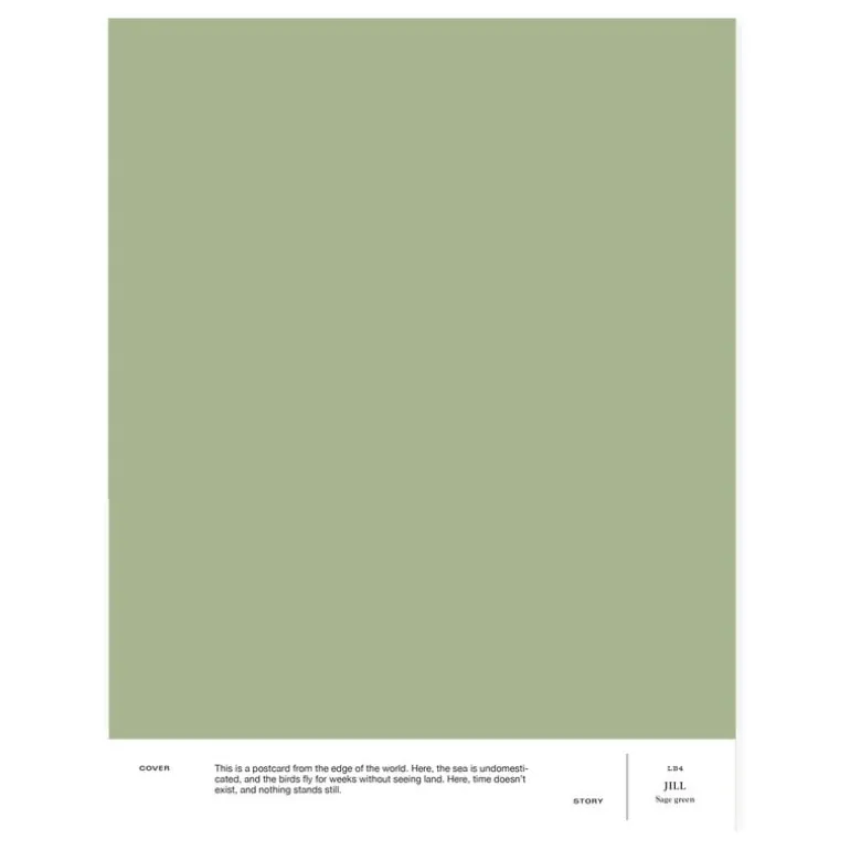 Cover Story Interior paint, 9 L, LB4 JILL - sage green