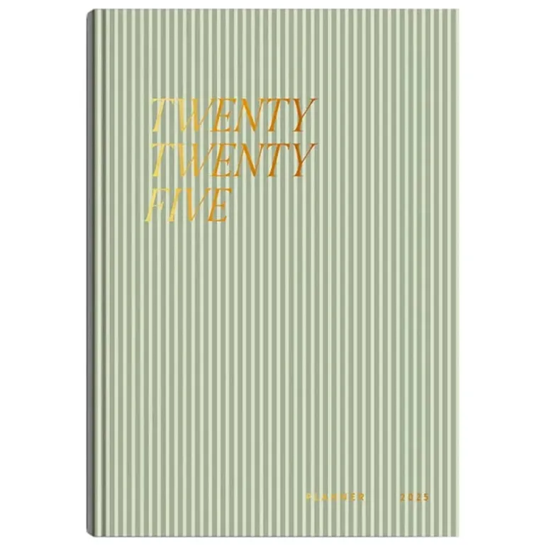 Cozy Publishing Cozy Planner 2025, green stripes