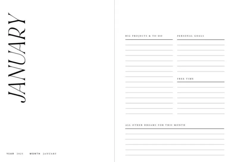 Cozy Publishing Cozy Planner 2025, green stripes