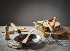 De Buyer B Bois spatula, slotted