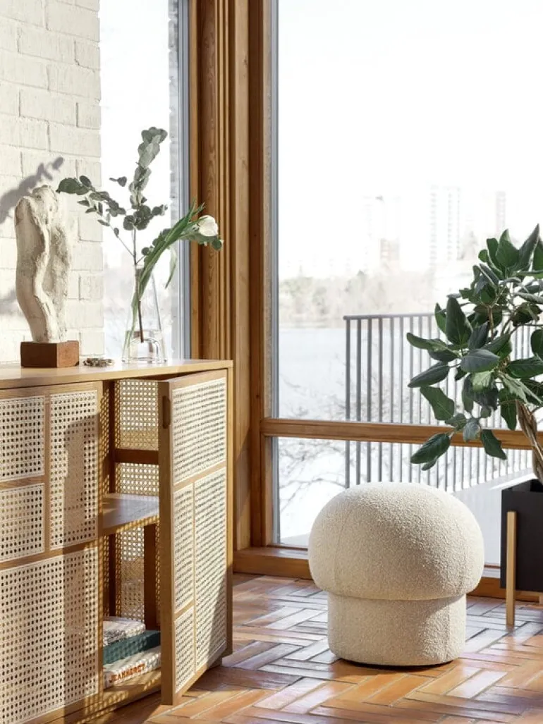 Design House Stockholm Air sideboard, oak - cane