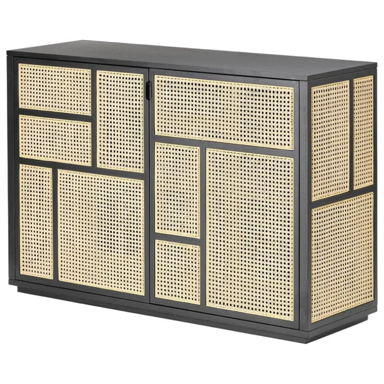 Design House Stockholm Air sideboard, black - cane