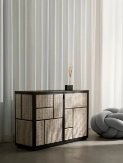 Design House Stockholm Air sideboard, black - cane