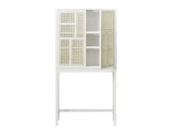 Design House Stockholm Air cabinet, stained white grey - cane