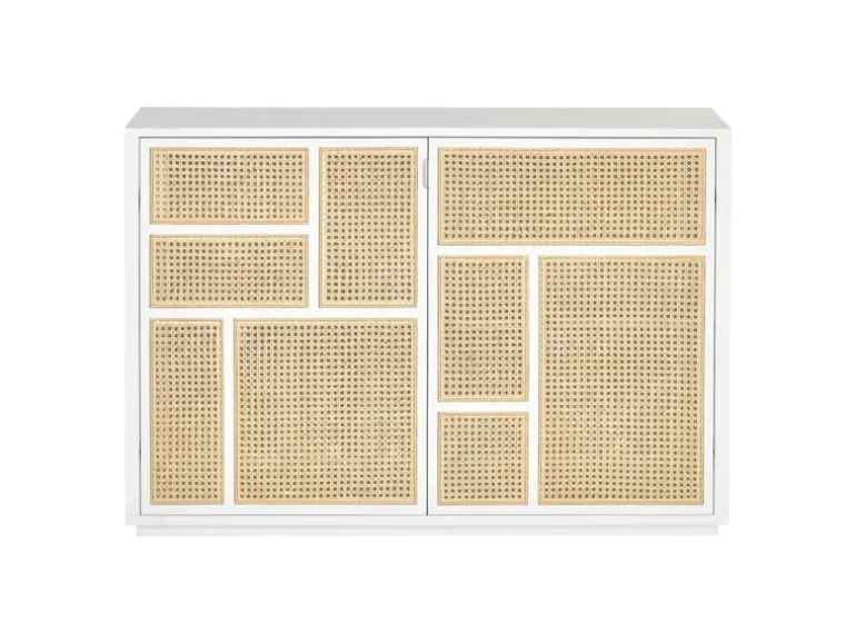 Design House Stockholm Air sideboard, stained white grey - cane