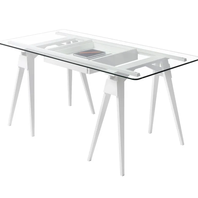 Design House Stockholm Arco desk with drawer, white