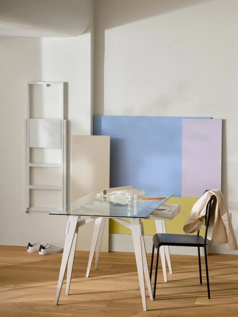 Design House Stockholm Arco desk with drawer, white