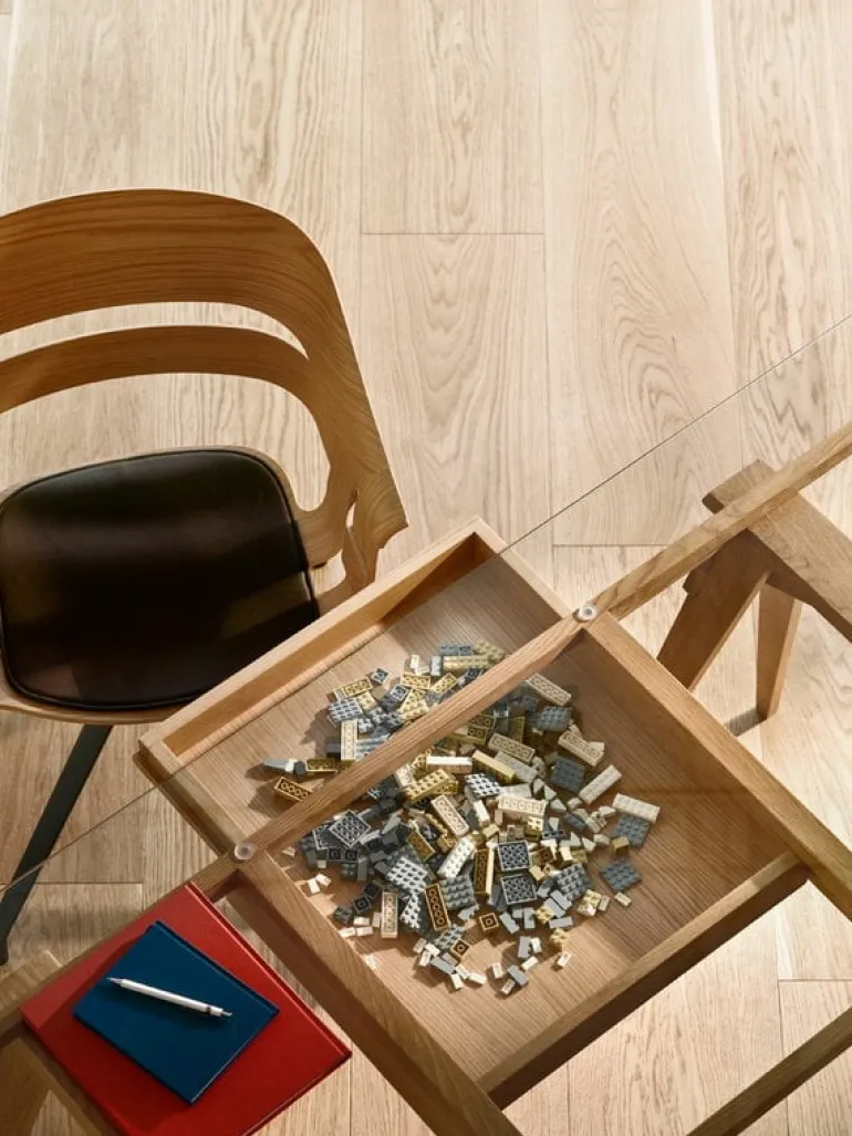 Design House Stockholm Arco desk with drawer, white