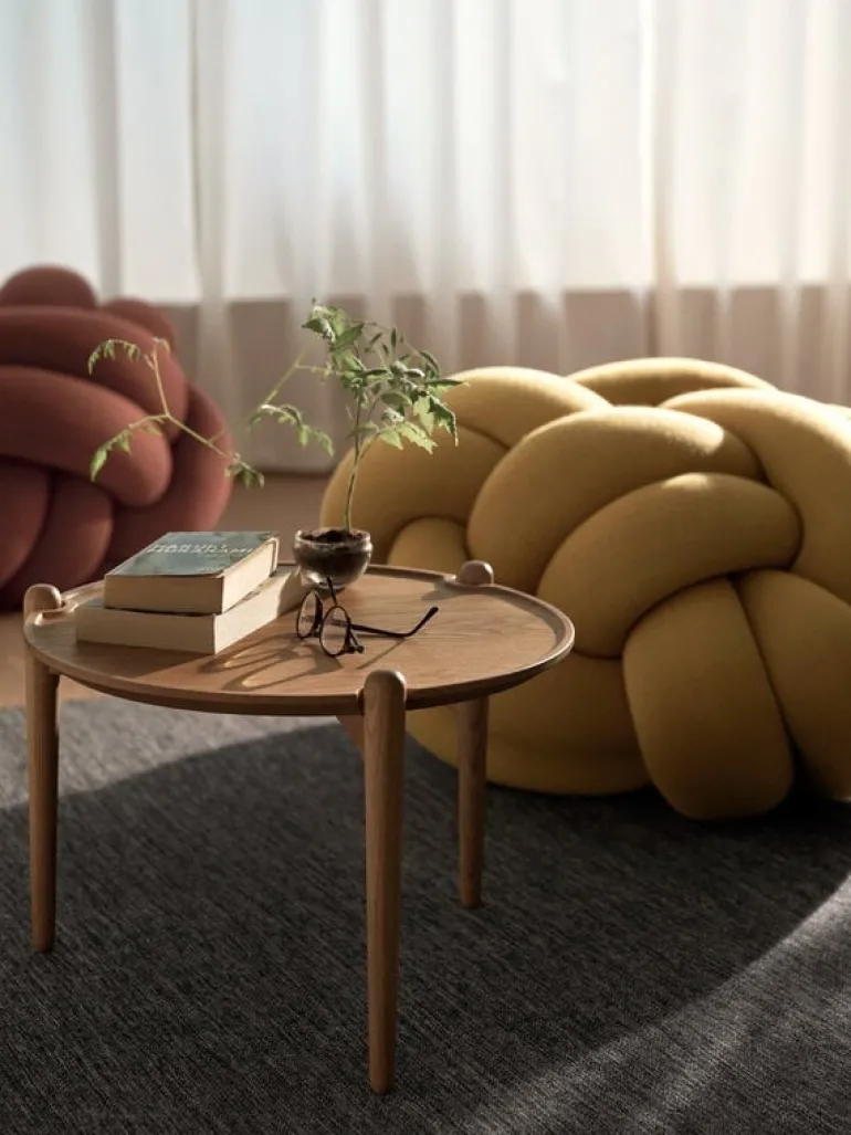 Design House Stockholm Aria coffee table, 50 cm, low, oak