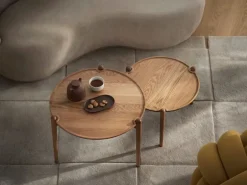 Design House Stockholm Aria coffee table, 50 cm, low, oak