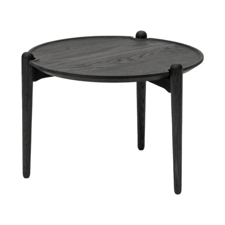 Design House Stockholm Aria coffee table, 50 cm, low, black