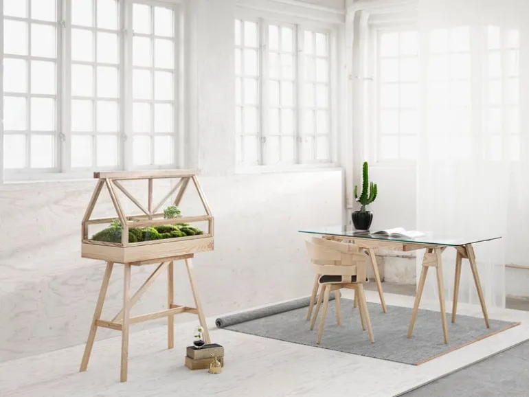 Design House Stockholm Björk rug, bright grey