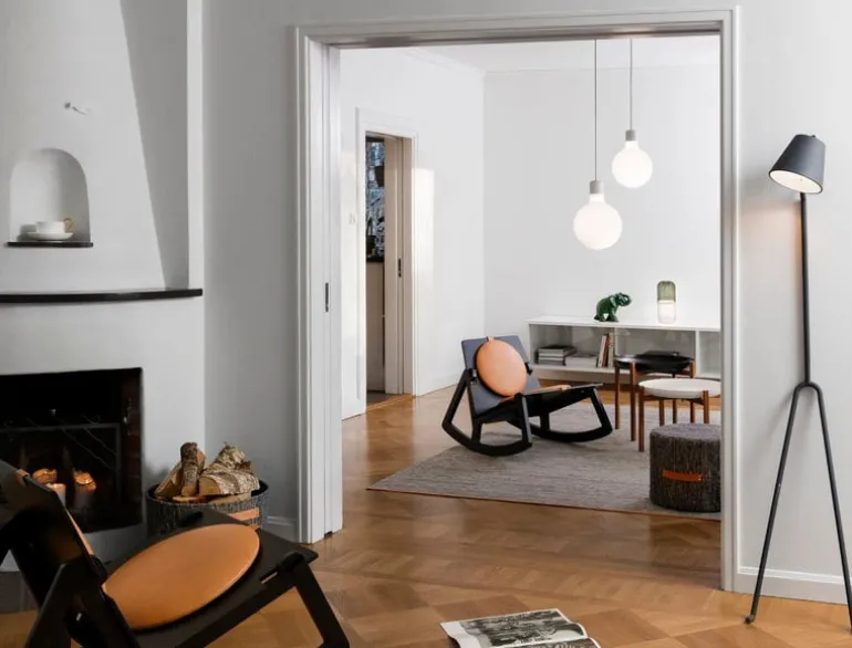 Design House Stockholm Björk rug, bright grey