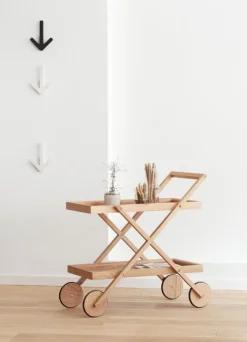 Design House Stockholm Exit trolley, oak