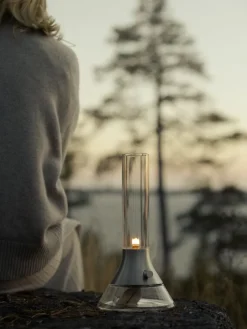 Design House Stockholm Fyr kerosene lamp, matte silver