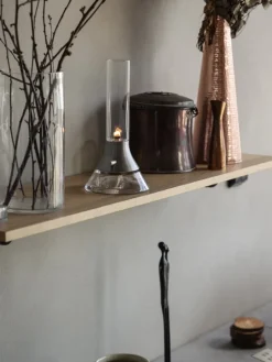 Design House Stockholm Fyr kerosene lamp, matte silver