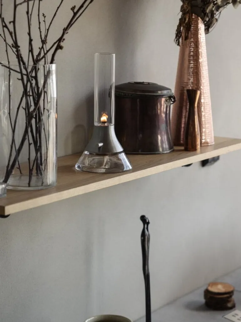 Design House Stockholm Fyr kerosene lamp, matte silver