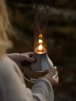 Design House Stockholm Fyr kerosene lamp, matte silver