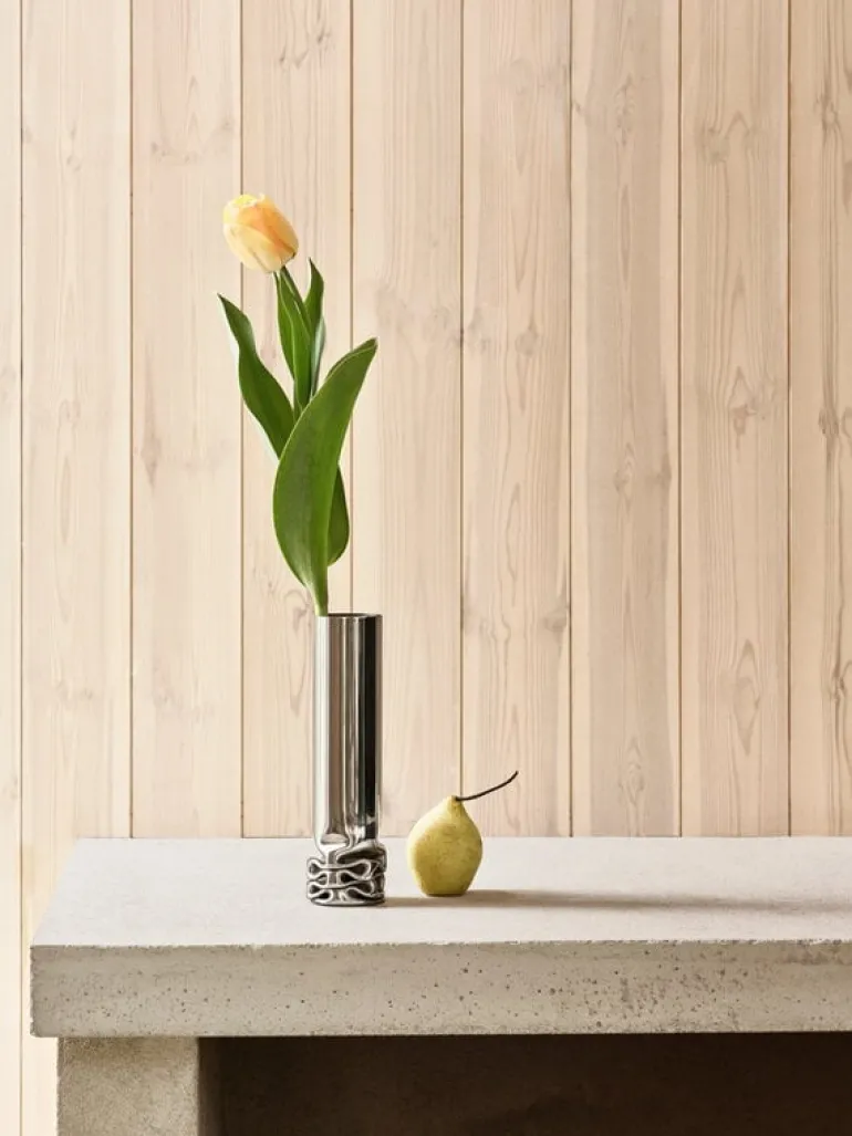 Design House Stockholm Hydraulic vase, stainless steel