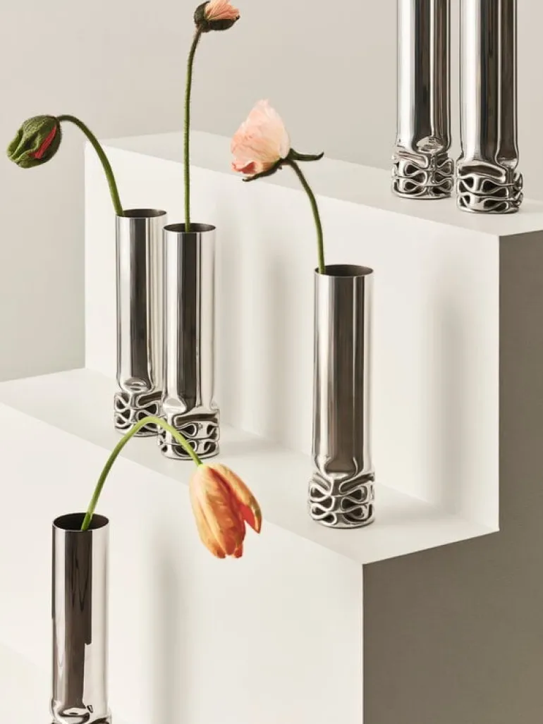 Design House Stockholm Hydraulic vase, stainless steel