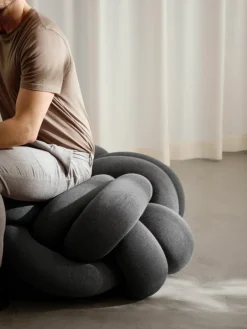 Design House Stockholm Knot cushion, XL, grey