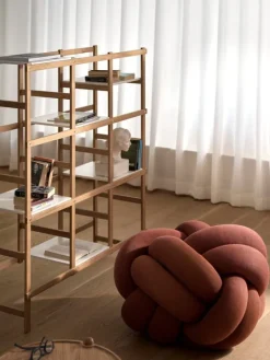 Design House Stockholm Knot cushion, XL, ochre