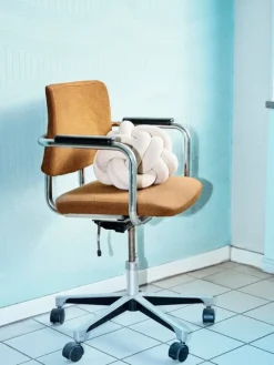 Design House Stockholm Knot cushion, white - grey