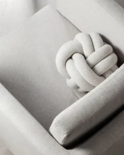 Design House Stockholm Knot cushion, white - grey