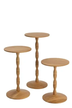 Design House Stockholm Pedestal sidetable, oak