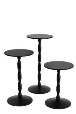 Design House Stockholm Pedestal sidetable, black