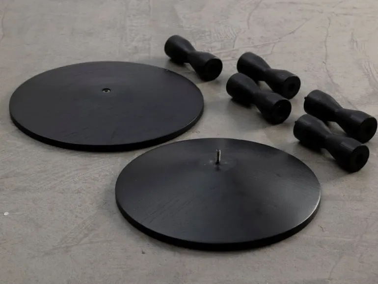 Design House Stockholm Pedestal sidetable, black