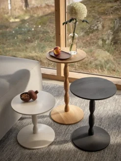 Design House Stockholm Pedestal sidetable, black