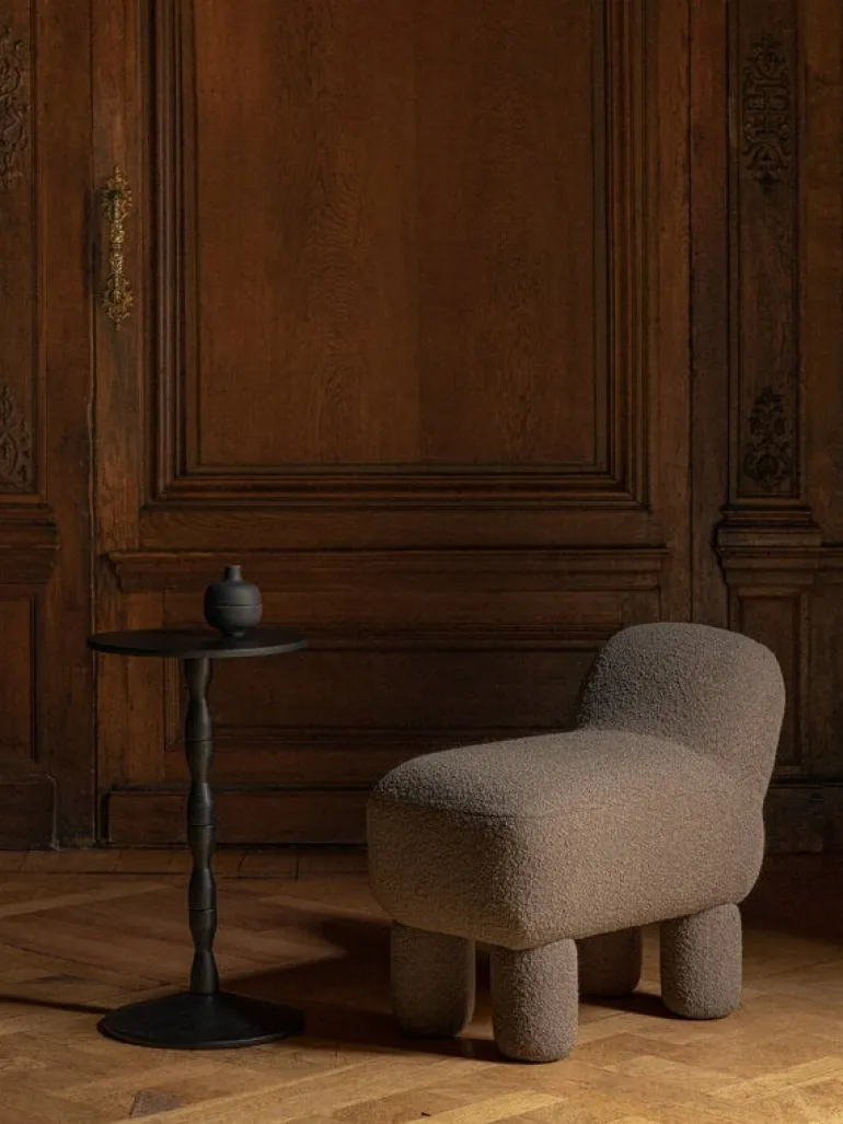 Design House Stockholm Pedestal sidetable, black