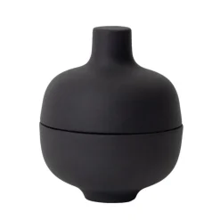 Design House Stockholm Sand Secrets bowl with lid, small, black