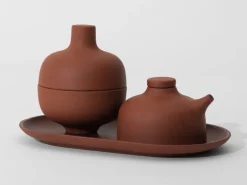 Design House Stockholm Sand Secrets soy pot, red