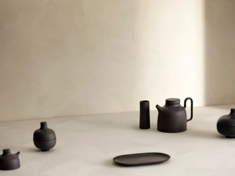 Design House Stockholm Sand Secrets soy pot, black