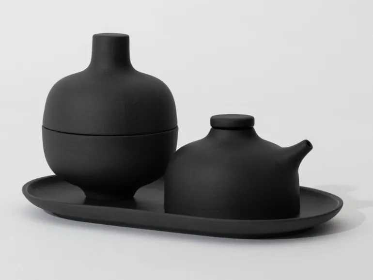 Design House Stockholm Sand Secrets soy pot, black