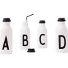 Design Letters Arne Jacobsen drinking bottle, A-Z