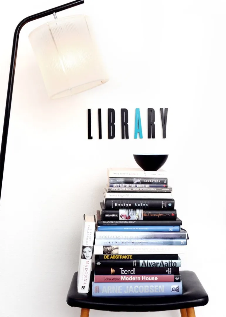 Design Letters Arne Jacobsen wooden letter, black A-Ö