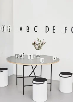 Design Letters Arne Jacobsen porcelain cup, white, A-Z