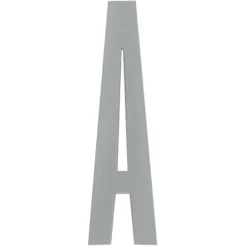 Design Letters Arne Jacobsen wooden letter, grey A-Ö