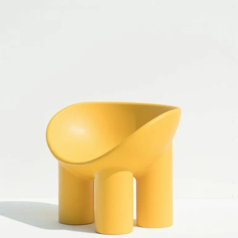 Driade Roly Poly armchair, ochre yellow
