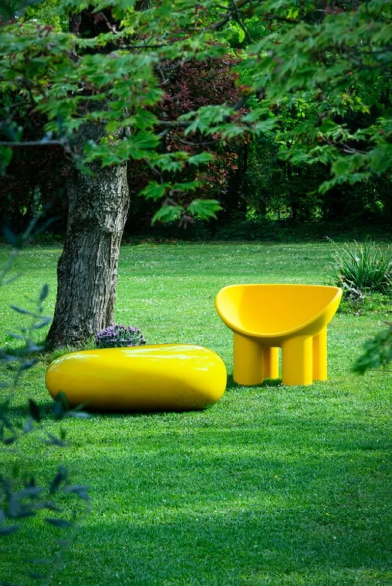 Driade Roly Poly armchair, recycled plastic, black