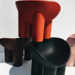 Driade Roly Poly armchair, recycled plastic, black