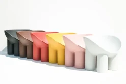 Driade Roly Poly armchair, red brick