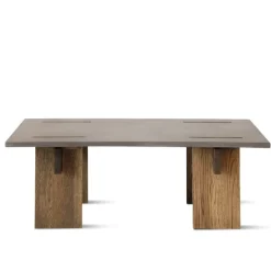Eberhart Furniture Arnold coffee table, dark concrete - dark oak