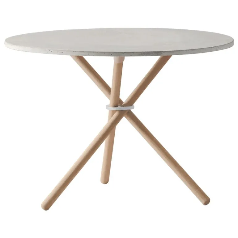 Eberhart Furniture Daphne coffee table, 65 cm, light concrete - light Oak