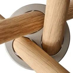 Eberhart Furniture Daphne coffee table, 65 cm, light concrete - light Oak