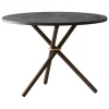 Eberhart Furniture Daphne coffee table, 65 cm, dark concrete - dark oak